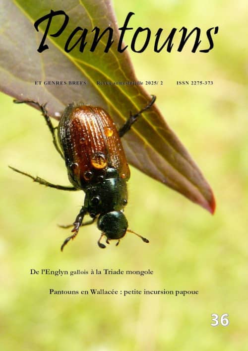 Page de garde de la revue représentant un insecte sur une feuille