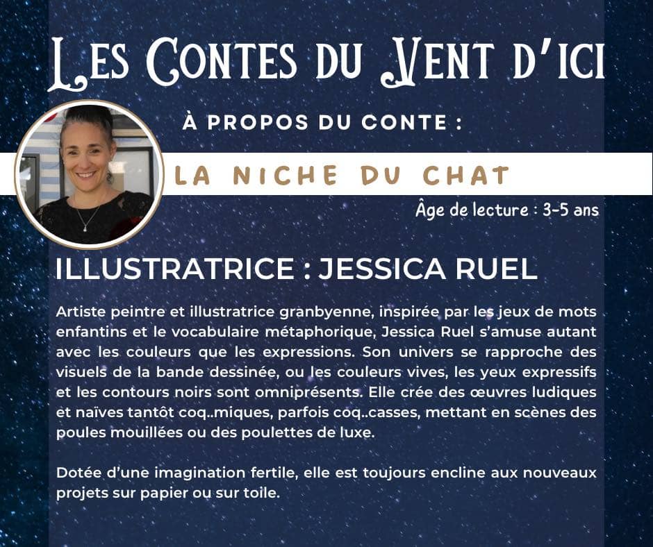 Photo de Jessica Ruel accompagnée de sa présentation