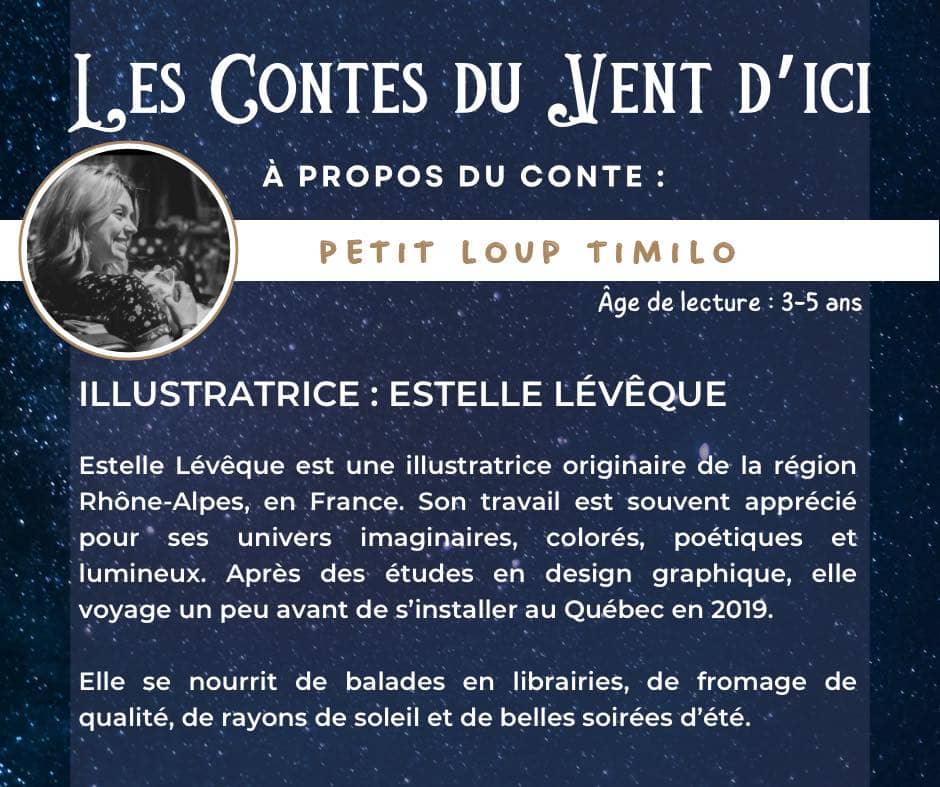 Photo d'Estelle Lévêque accompagnée de sa présentation