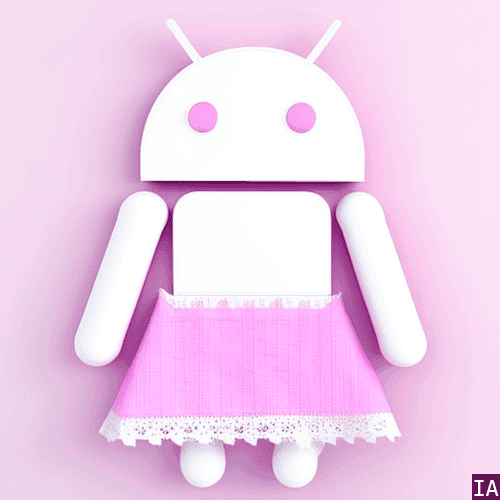Image d'un petit robot avec une culotte rose